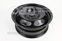 Acél felni rally fekete 8P0601027  03C