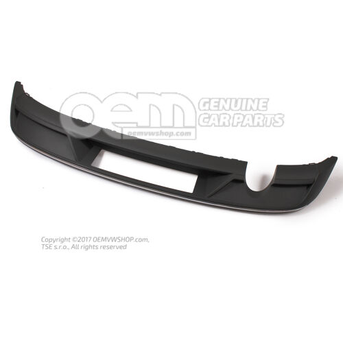 Spoiler szatén fekete/króm Audi A3 Sedan/Sportback 8V 8V3807434  9B9