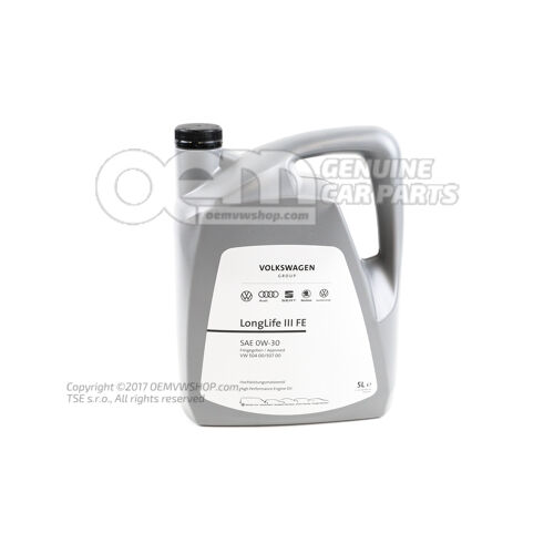 Eredeti új, hosszú élettartamú motorolaj 504/00 507/00 - 0W30 G S55545M4EUR
