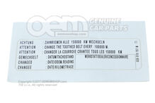 "Figyelem" matrica 028010757M