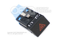 Veszélyjelző nyomógomb szatén fekete 7E0953509  ECU