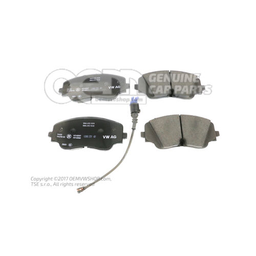 Genuine set of front brake pads Volkswagen Golf 8 GTI / Golf 8 R diameter 360x34mm front 5WA698151M