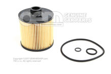 Szűrőelem tömítéssel, olajszűrő elemmel O-gyűrű O-gyűrű 07P115562B