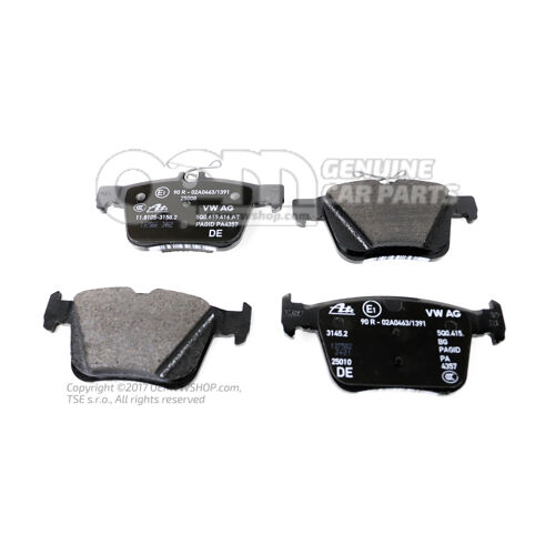 1 db fékbetét készlet 272X10MM tárcsafékhez 5Q0698451AD
