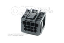 Lapos érintkezőház érintkezőreteszelő mechanizmus vezérlőegységgel a hátsó légterelő beállításához 6Q0972883