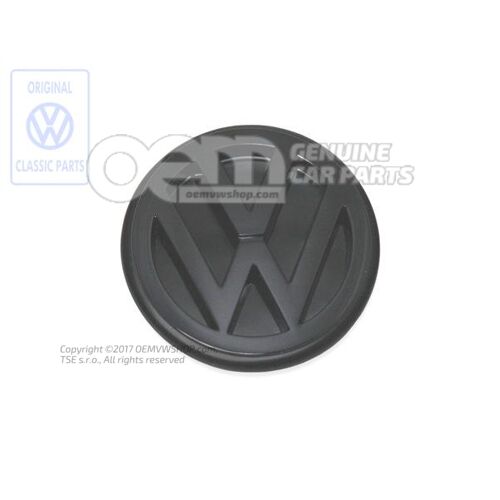 VW embléma fekete T3 T4 701853601A 01C