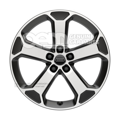Alumínium felni titán megjelenésű, polírozott Audi Q2 81 81A071498  8AU