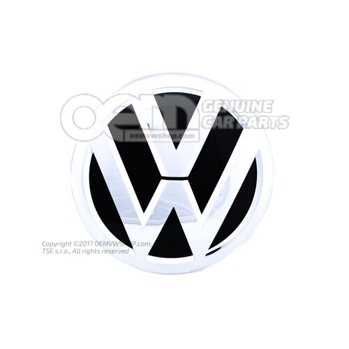 VW embléma fekete/világos króm Volkswagen Amarok 2H 2H6853630  DPJ