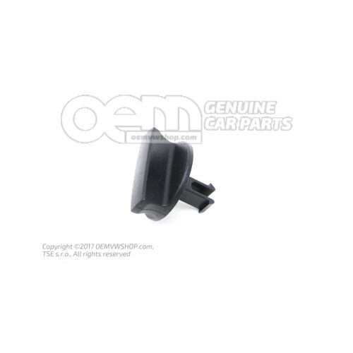 Forgó gomb szatén fekete 1J0867467  9B9