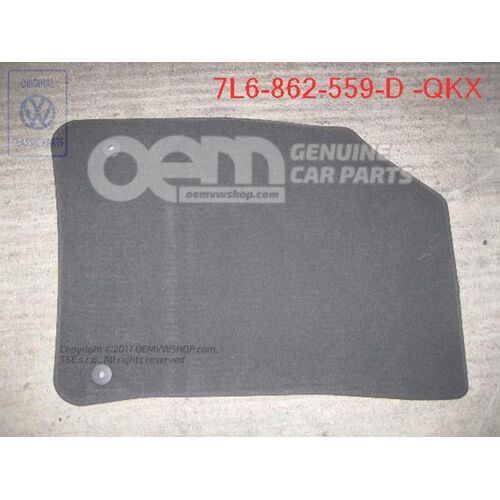 Padlószőnyeg antracit Volkswagen Touareg 7L 7L6862559D QKX