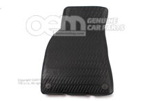 1 szett lábszőnyeg (gumi) szatén fekete 4F2061501  041 (3)