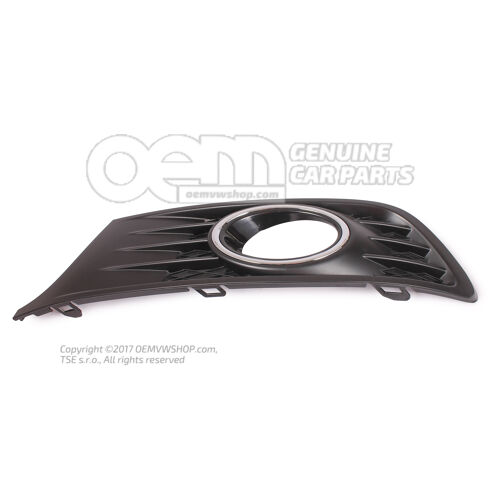 Szellőzőrács szatén fekete/magas króm Volkswagen Eos 1Q 1Q0854661D RYP