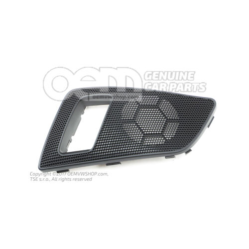 Hangszóró díszítés szatén fekete 1Z0868159A 9B9