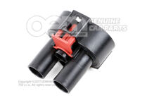 Lapos érintkező ház csatlakozóelem hűtőventilátor 1K0906234B