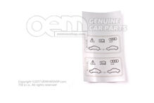 Címke "vontatás vontatási vonóhoroggal". 8K0010562