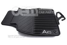 1 szett lábszőnyeg (gumi) szatén fekete 4F1061225  041 (1)