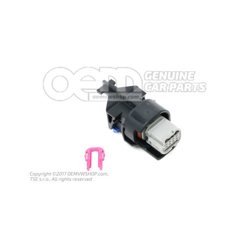 Lapos érintkezőház érintkezőreteszelő mechanizmussal 3G0973708B