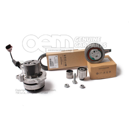 Eredeti vezérműszíj készlet vízszivattyúval 04L198119A, 04L121011P OEM02333453