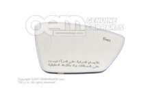 Tükörüveg (domború) tartólappal fűthető és elektromosan állítható külső tükrökhöz 565857522E