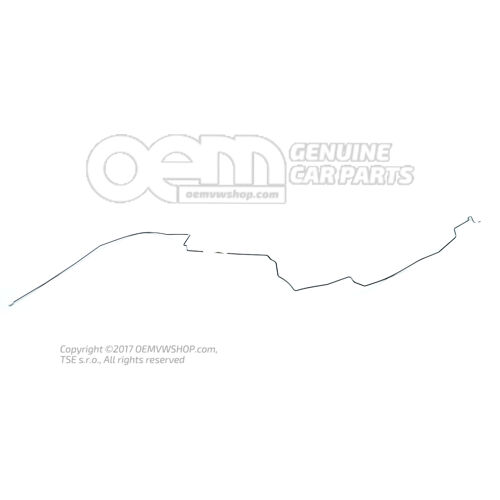 Fékvezeték a csatlakozó darabtól a féktömlőig 1K0614742AF