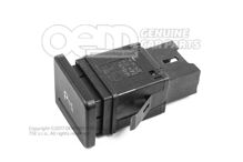 Parkolósegéd nyomógombja szatén fekete/fehér 7E5919281  WHS