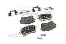 1 készlet fékbetét tárcsafékhez 8K0698451G