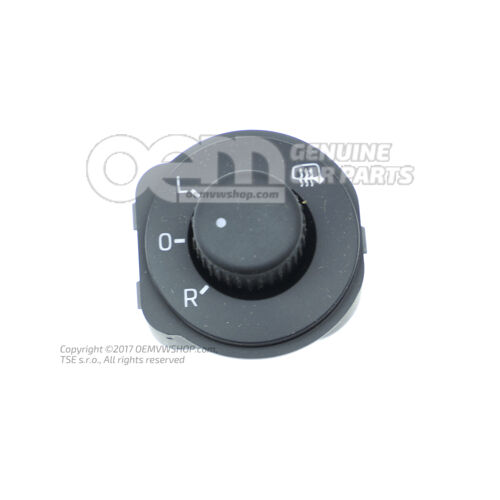 Külső tükör állítás kapcsolója fekete/fehér 1Z1959565H REH