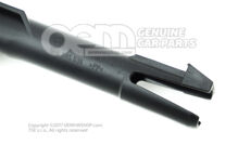 Útmutató fejtámlához, állítható szatén fekete 1H0885636  B41 (1)