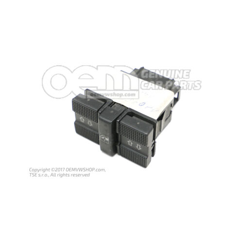 Szatén fekete elektromos ablakemelő kapcsolója 1H0959855A 01C
