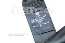 Hárompontos biztonsági öv tehetetlenségi orsóval a 2. fekete hőcserélős járművekhez 7E0857816  RAA (2)