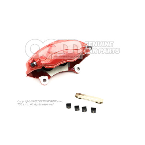 Nyerges fékbetét nélkül piros 8W0615107AB