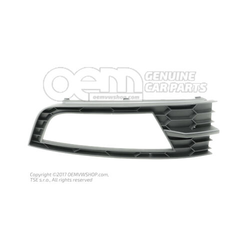 Ködlámpa burkolat szatén fekete Skoda Octavia 5E 5E0807681  9B9