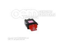 Vészjelző lámpa kapcsoló relé irányjelző/vészlámpa szatén fekete 4B0941509K B98