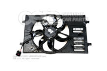 Hűtőventilátor ventilátorgyűrűvel 5Q0121203EA (1)