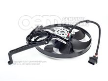 Hűtőventilátor ventilátortartóval 6X0959455C 1C0121206A OEM00001294 (1)