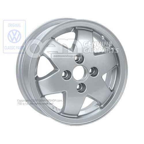 Alumínium felni acél felni króm színű metál Volkswagen Polo Hatchback 86C 867601025K 091