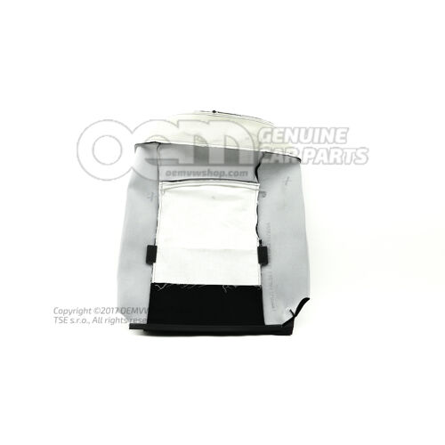 Háttámla huzat (szövet) schwarz/flashrot Seat Leon 5F 5F0881805CTULI