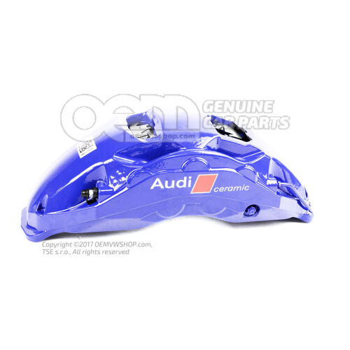 Audi RSQ8 blue Calliper without brake pads for vehicles with ceramic brake disc pads size 440x40mm left