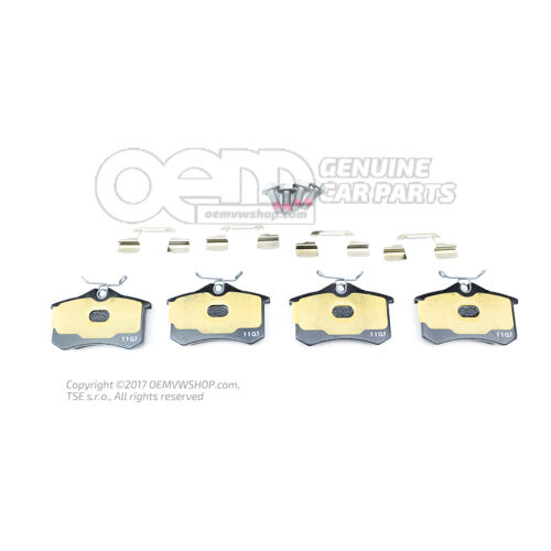 1 készlet fékbetét tárcsafékhez 'ECO' JZW698451C