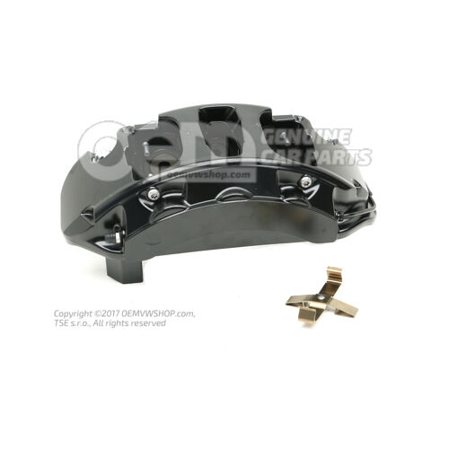 4H0615107E Audi A8/S8 quattro fekete féknyereg fékbetét nélkül 400x38mm bal első 4H0615107E