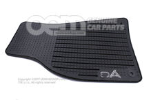 1 szett lábszőnyeg (gumi) szatén fekete 4F1061225  041 (5)