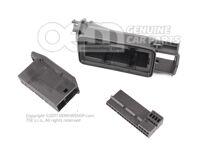 Lapos érintkezőház érintkezőreteszelő mechanizmussal csatlakozóelem kábelköteg belső használatra 8K0972702 (1)