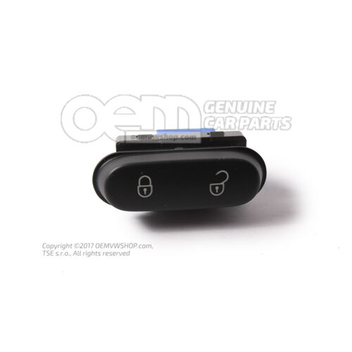 Biztonsági kapcsoló a központi zárhoz fekete 5P0962125A 3X1