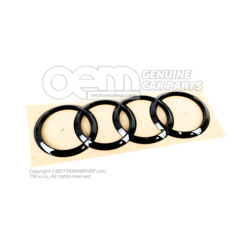 AUDI embléma fekete-fényes 8W5853742A T94