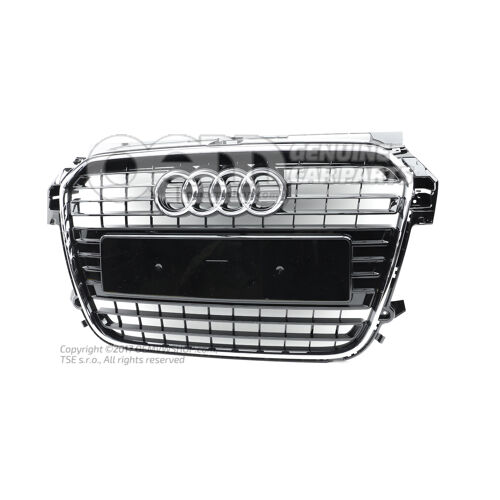 Hűtőrács fekete-fényes Audi A1/S1 8X 8X0853651  T94