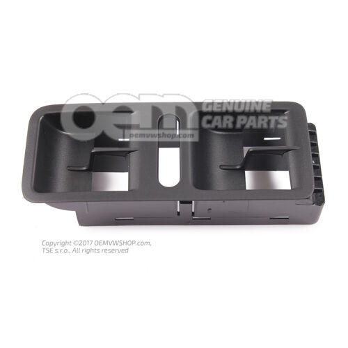 Szatén fekete Volkswagen Polo ferdehátú 6R kapcsolóelem 6R0867255K 9B9