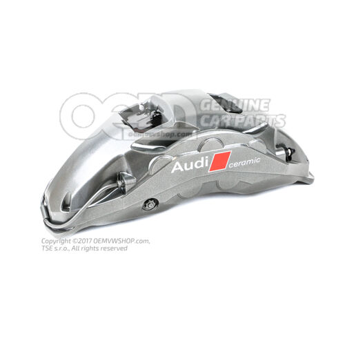 Audi RSQ8 silver Calliper without brake pads for vehicles with ceramic brake disc pads size 440x40mm right
