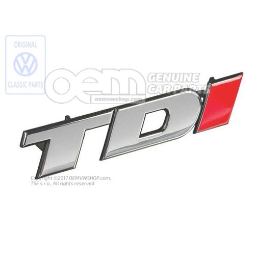 TDI-embléma VW LT 2D-hez 2D0853679B EQW