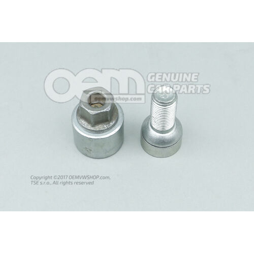 Kerékcsavar, adapter kódkulccsal zárható 4F0698139C 818