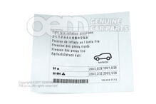 A guminyomás adattáblája 1S0010717E